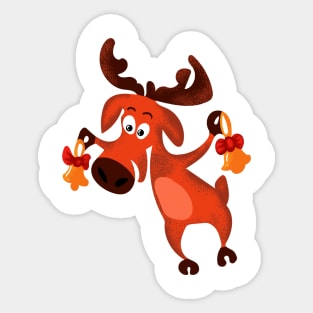 Funny animal with bells Sticker